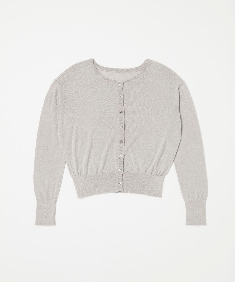 TOQUE 〈大草直子さんアドバイザー〉シルク×コットンニットショートカーディガン 