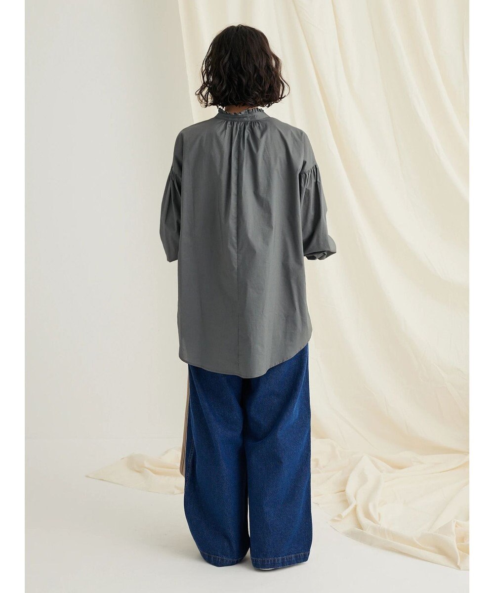 CRAFT STANDARD BOUTIQUE パールボタンピコフリルブラウス 