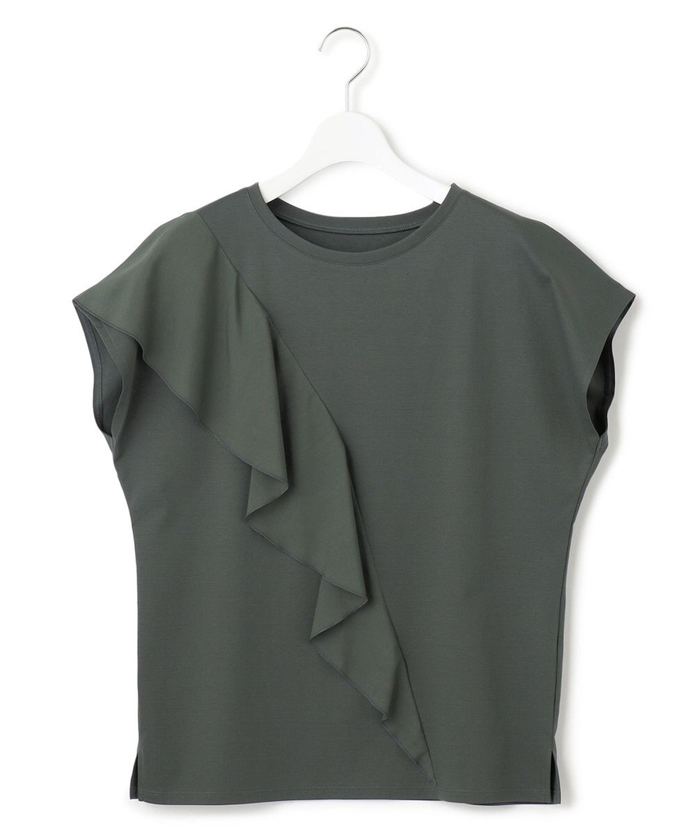 23区 シアーフリルジャージー ラッフル カットソー 