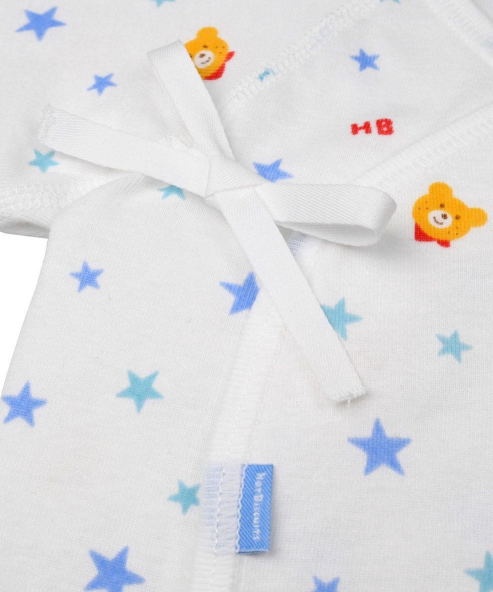 MIKI HOUSE HOT BISCUITS 【50-60cm】 フライス総柄短肌着 