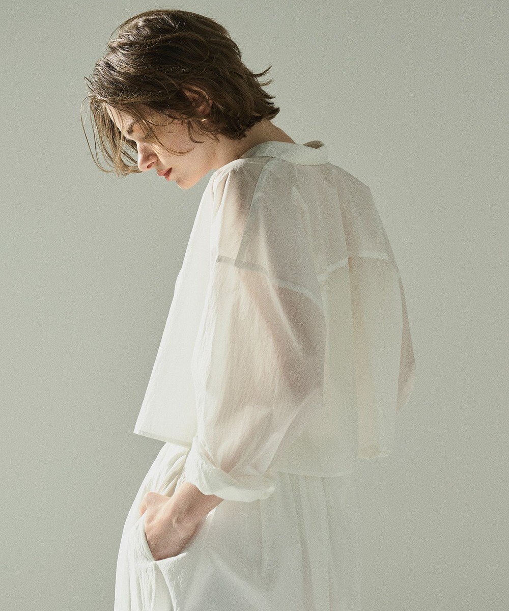 uncrave 【撥水・洗濯機洗い可】シアープルーフナイロン シャツブラウス（uncrave STANDARD） 