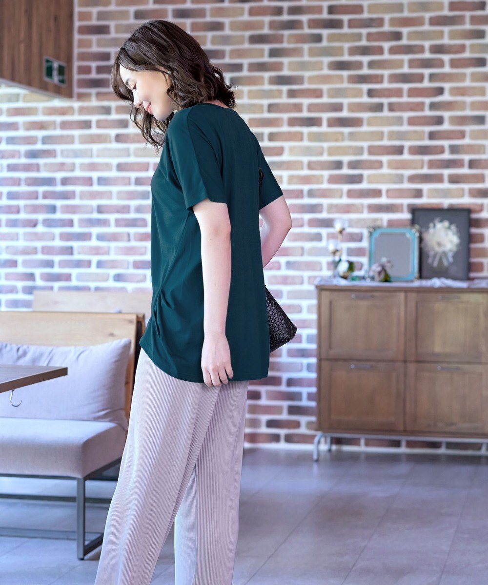 Tiaclasse 【洗える】脇タックポンチプルオーバー 