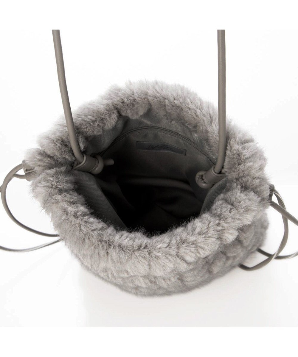 UNBILLION カシュカシュ cachecache / ミンク風カットファー巾着ミニバッグ 