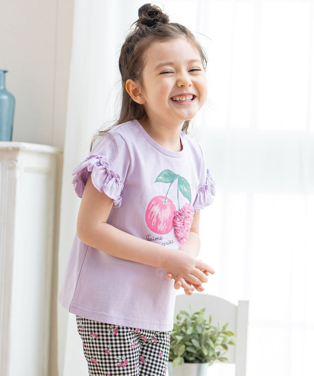 シフォンモチーフ フルーツＴシャツ / any FAM KIDS | ファッション