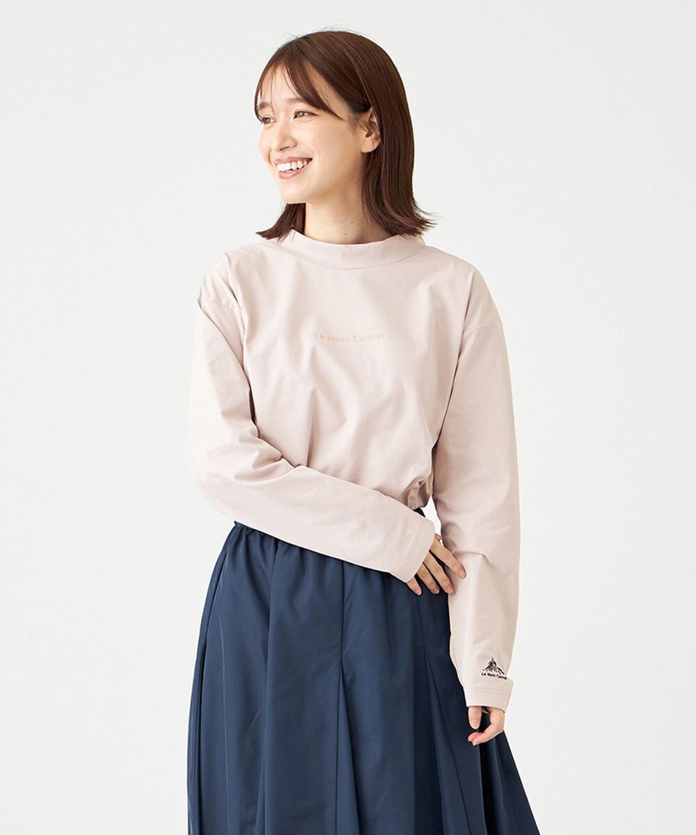 SHARE PARK LADIES 【UVカット・吸水速乾・ストレッチ・軽量 】モックネックＴシャツ 