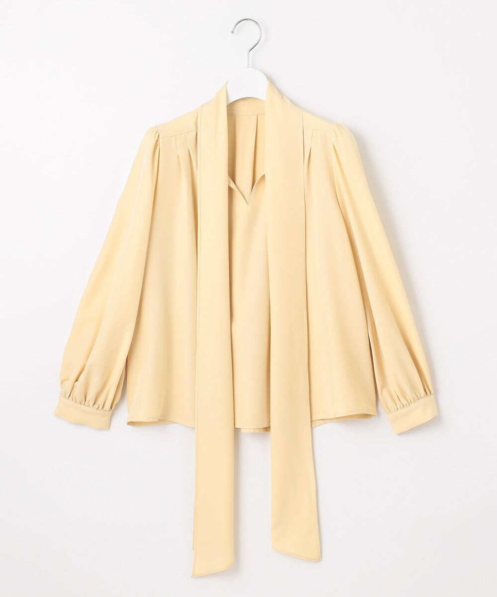 Feroux 【新色追加・洗える】ボリューム リボンタイ ブラウス 