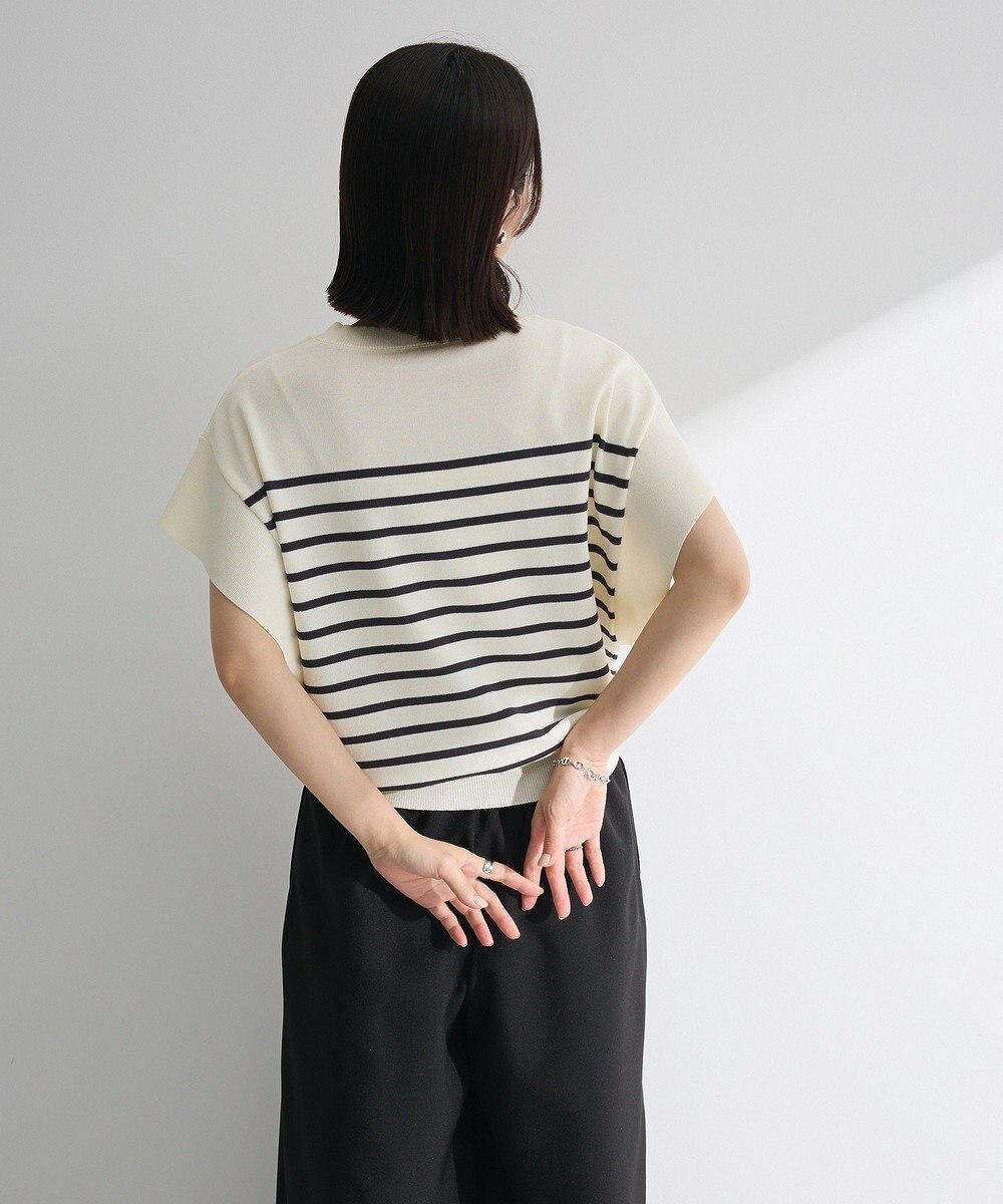 Green Parks 袖フレアフレンチスリーブニットプルオーバー 