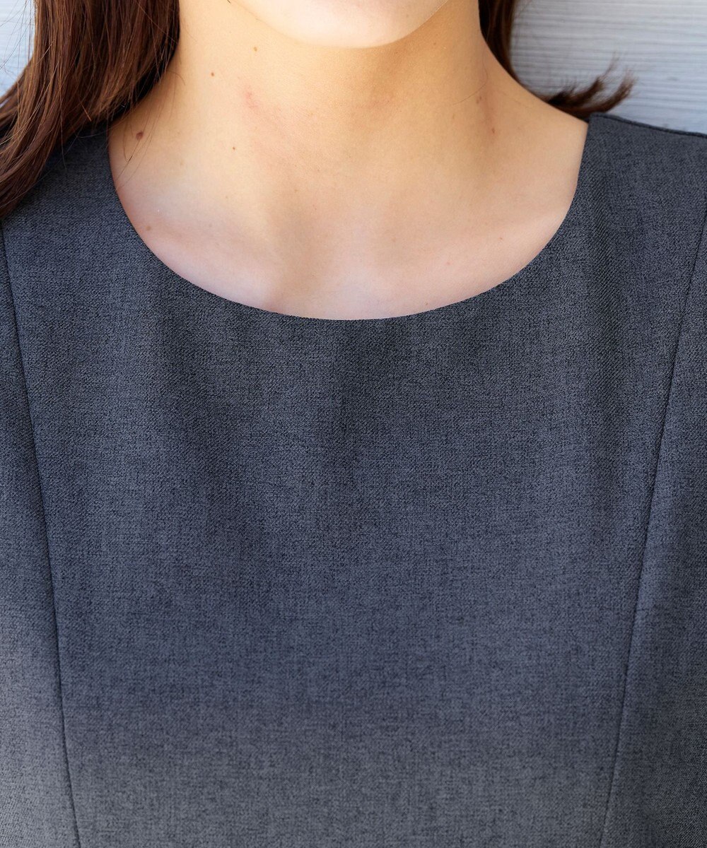 Tiaclasse L 【洗える】ダブルラインフレアワンピース 