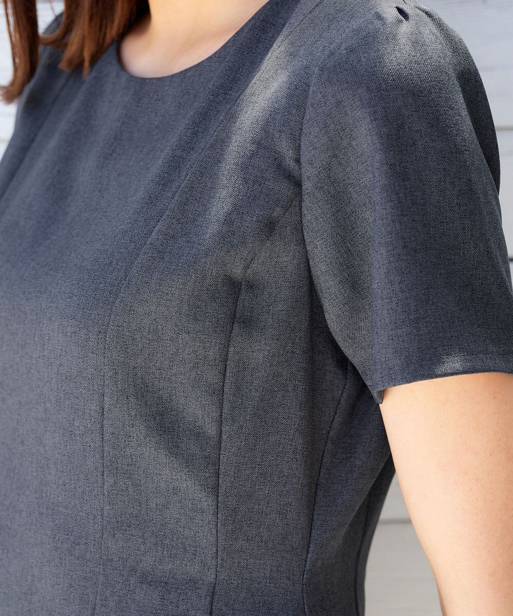 Tiaclasse L 【洗える】ダブルラインフレアワンピース 