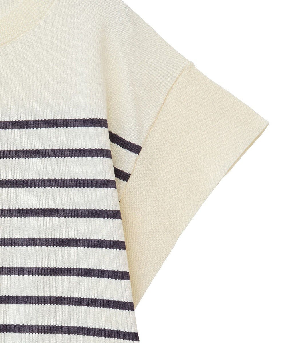 Green Parks 袖フレアフレンチスリーブニットプルオーバー 