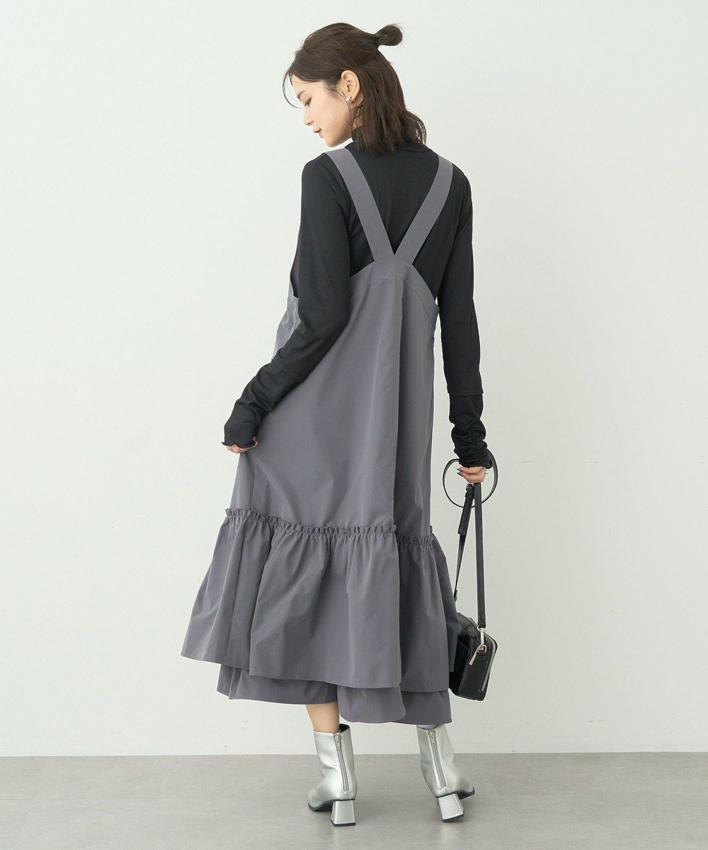 earth music&ecology ティアードフリルジャンスカ 