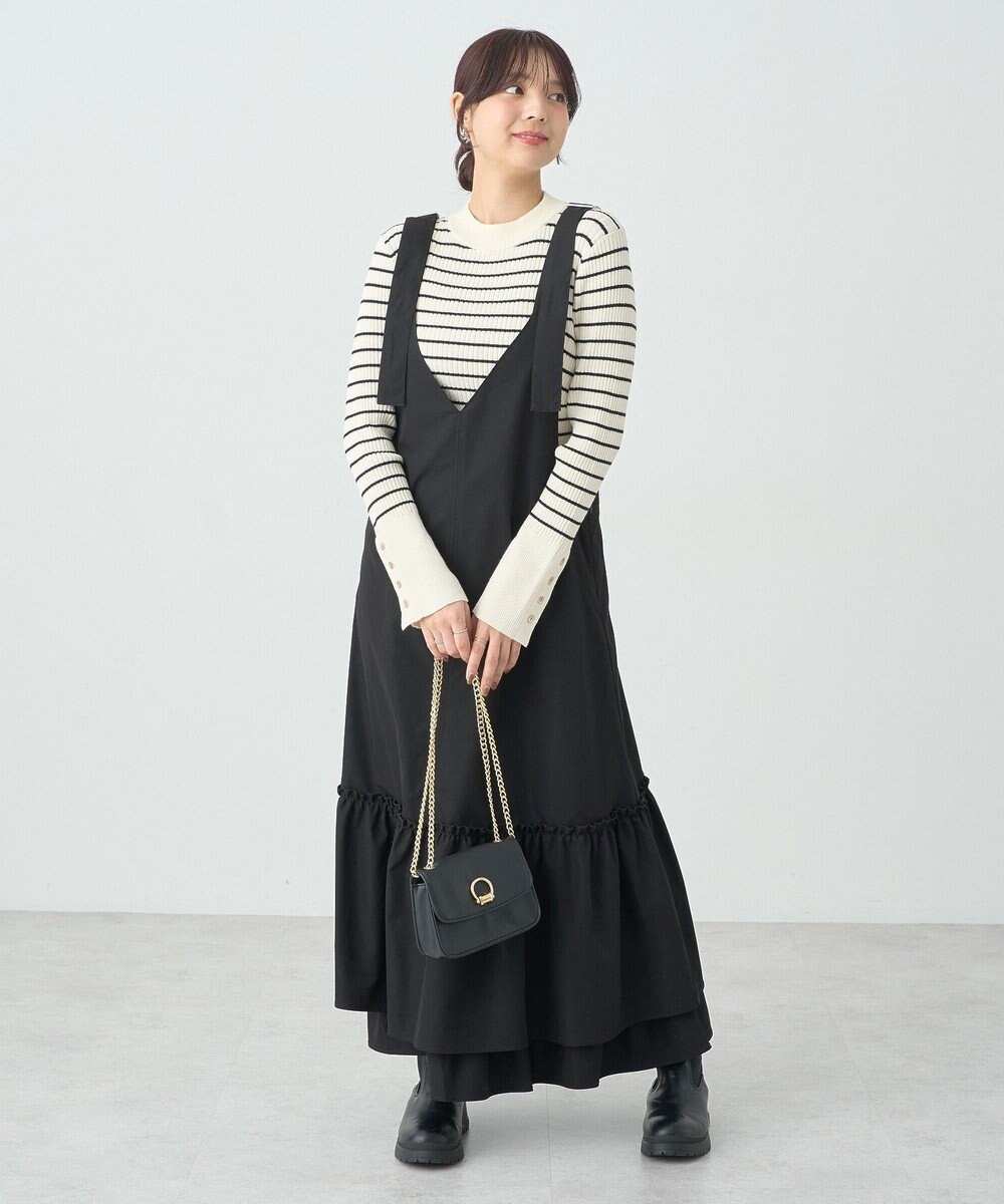 earth music&ecology ティアードフリルジャンスカ 