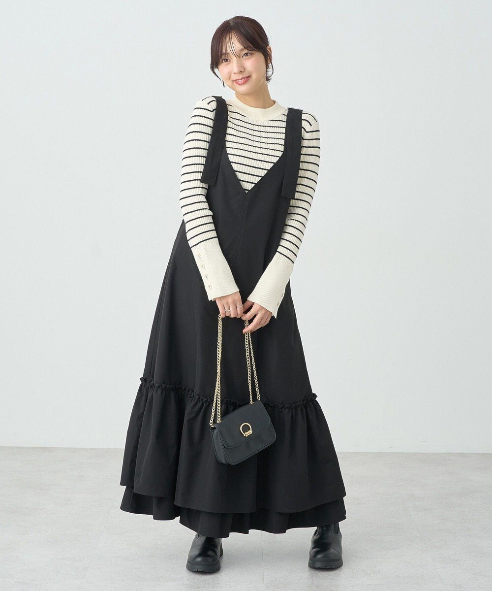 earth music&ecology ティアードフリルジャンスカ 