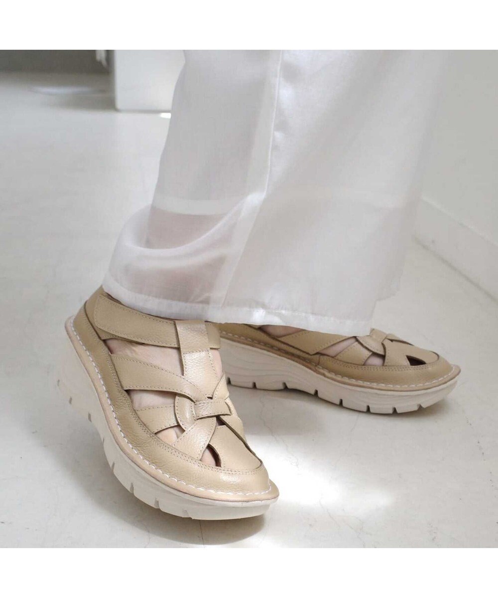 Pointer 本革編み込みグルカサンダル 