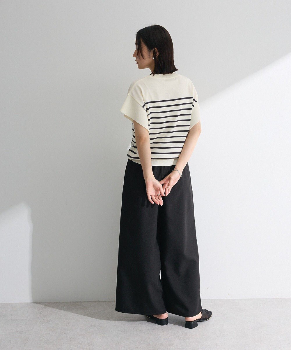 Green Parks 袖フレアフレンチスリーブニットプルオーバー 