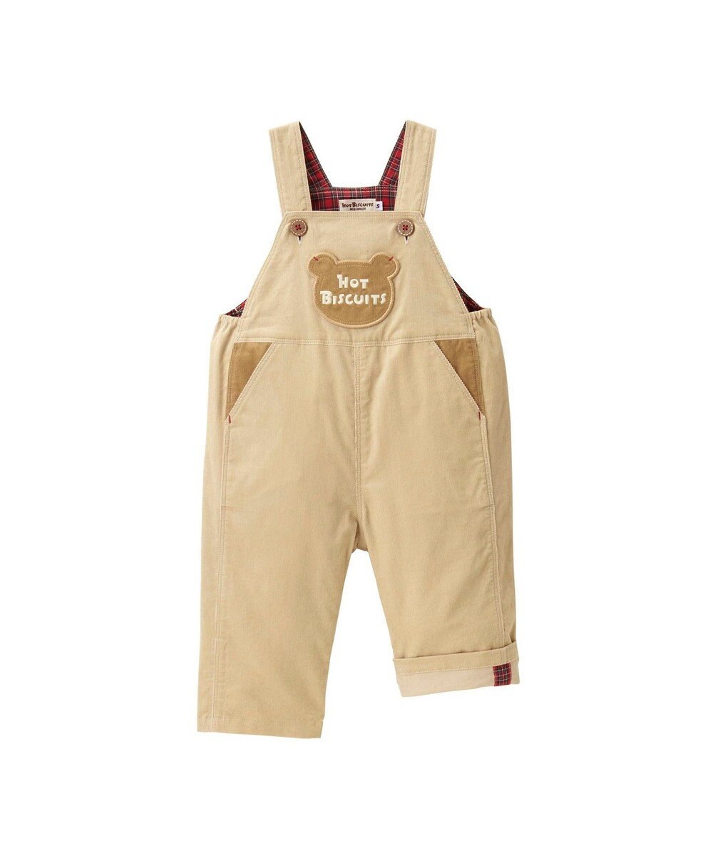 MIKI HOUSE HOT BISCUITS コーデュロイ オーバーオール＆モックネックTシャツギフトセット【BOX付き】 