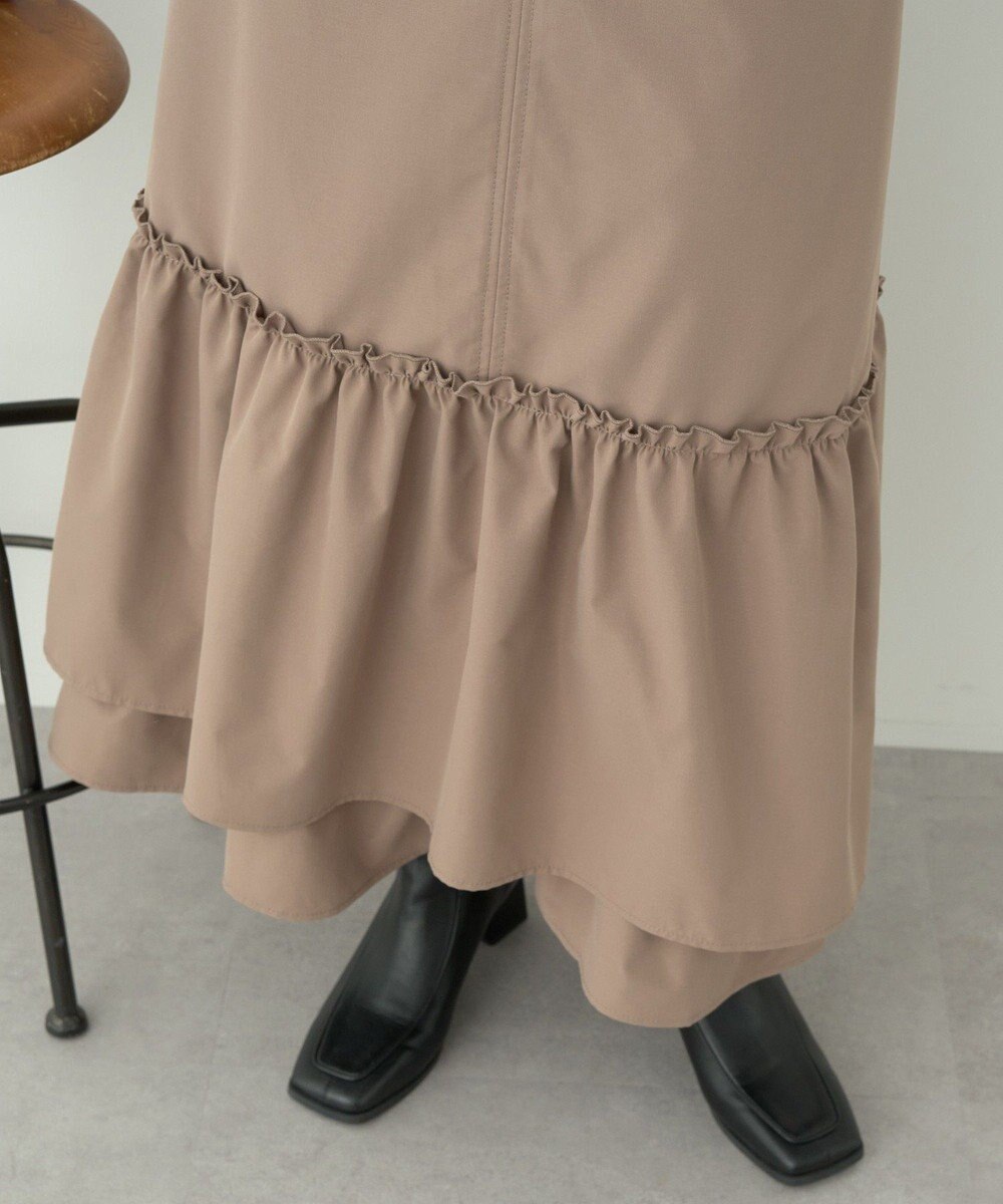 earth music&ecology ティアードフリルジャンスカ 