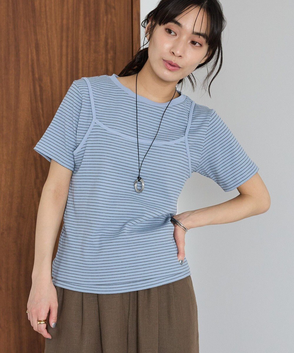 CRAFT STANDARD BOUTIQUE 2点セット/ボーダーキャミ+Tシャツ 