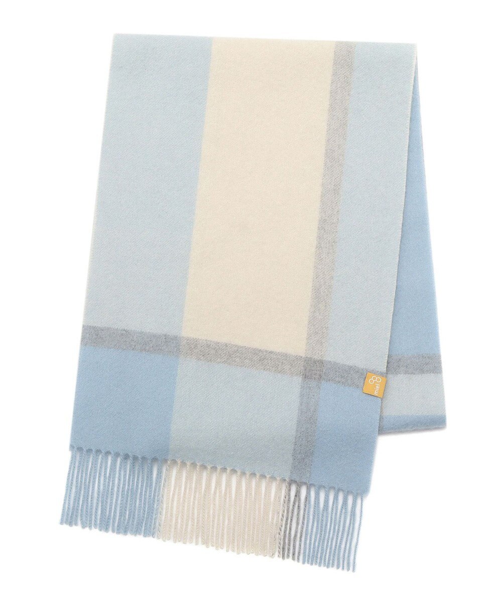 MOONBAT WEB限定【洗える】ミエル (miel) カシミヤ100％ チェックマフラー 