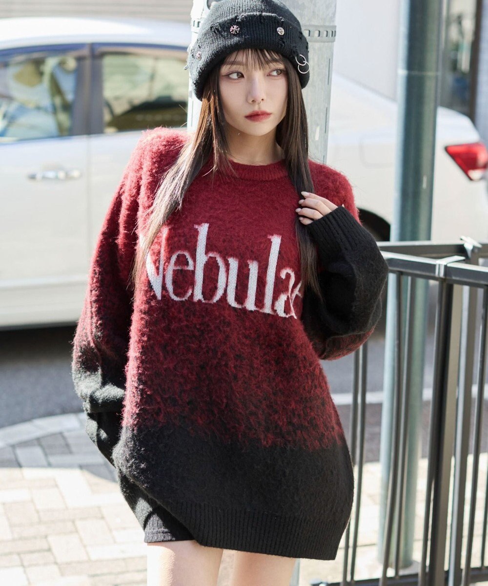 WEGO 【ユニセックス着用ITEM/MLサイズ展開】ファジーグラデーションプルオーバー 