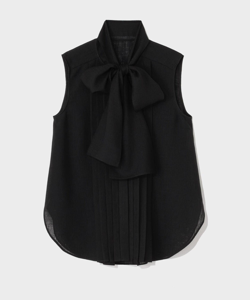 GRACE CONTINENTAL リネンライクボウタイノースリーブ 