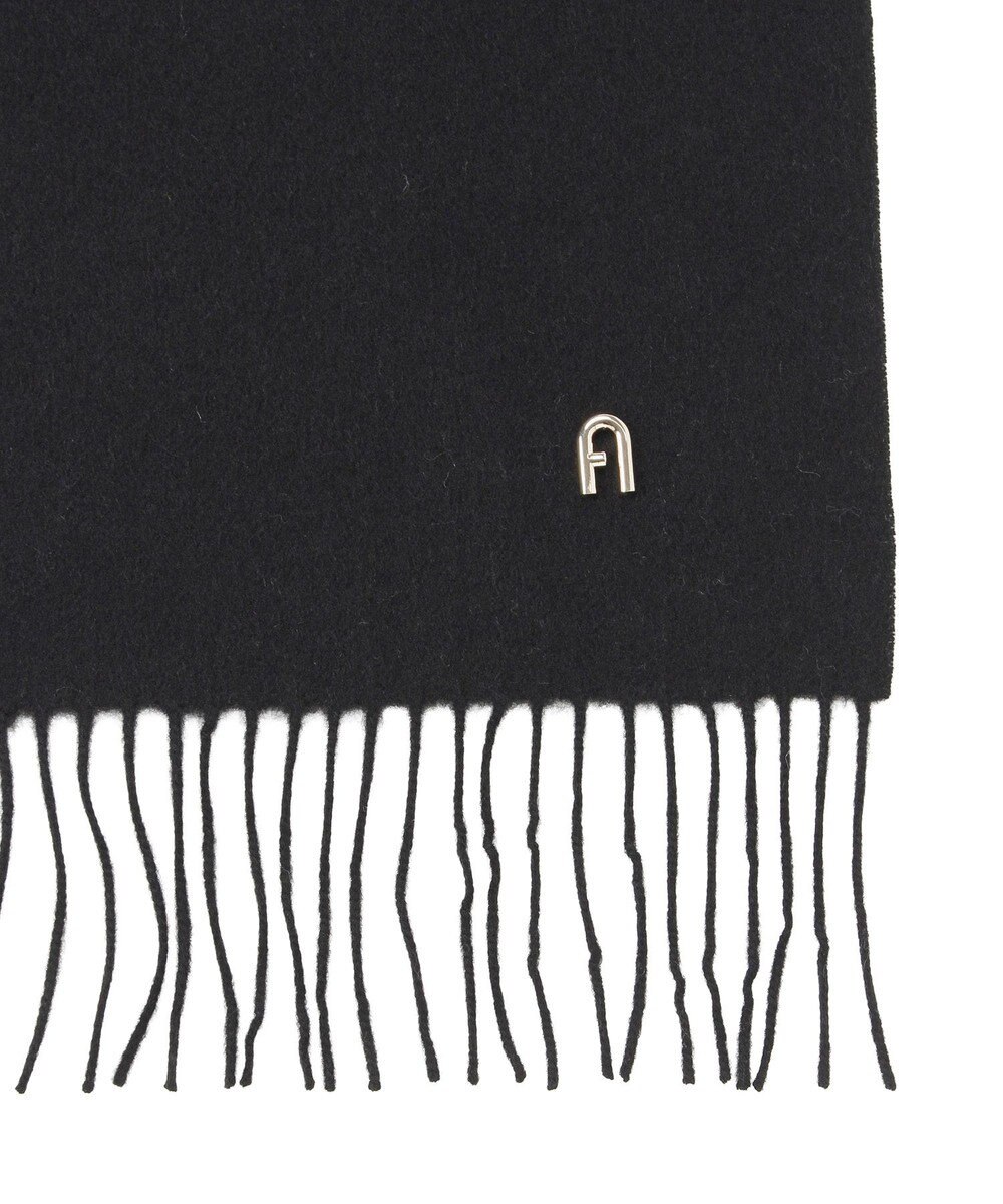 MOONBAT FURLA(フルラ）【WEB限定】ウール100％ アーチロゴ 無地ストール 190cm×60cm 