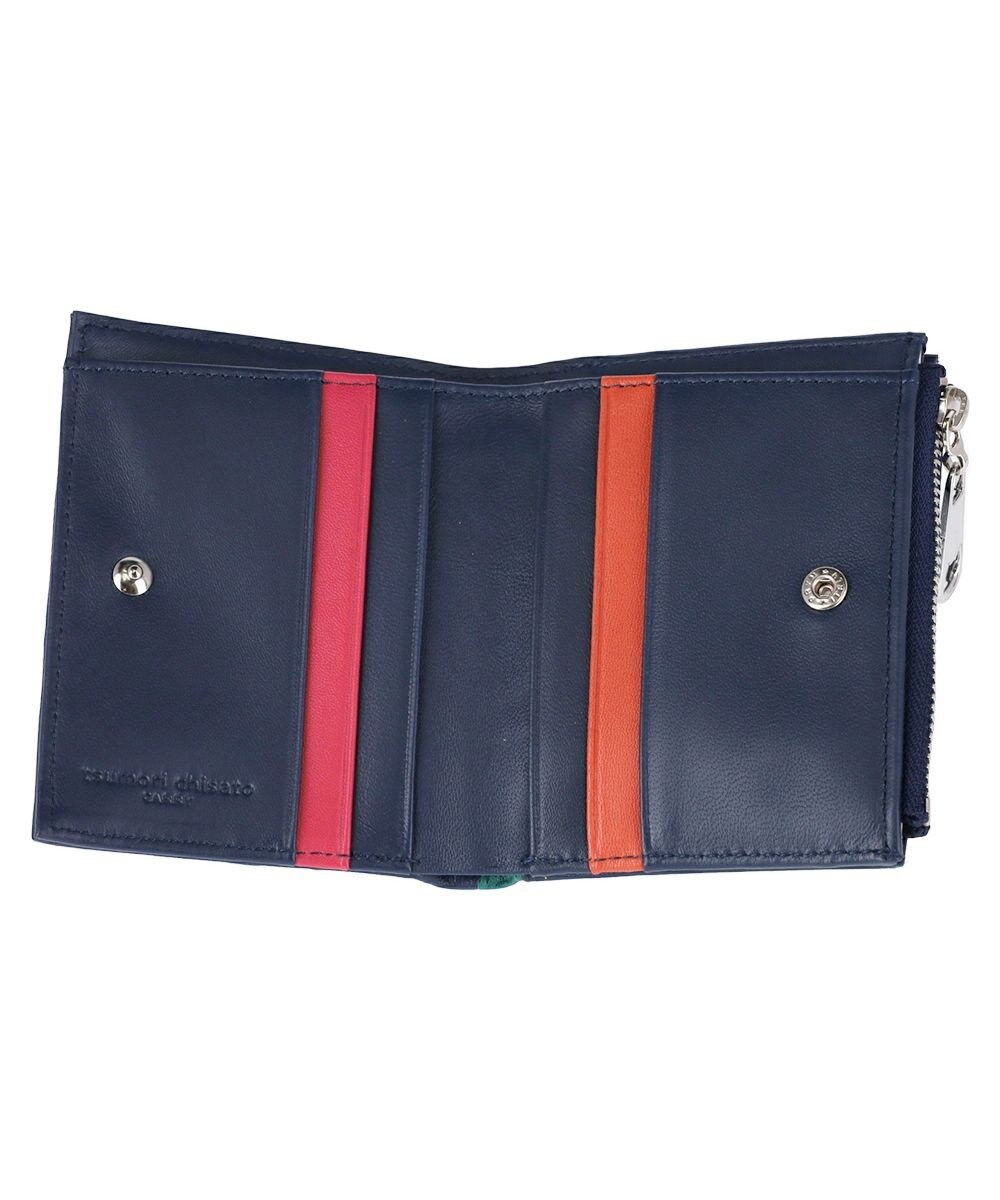 tsumori chisato CARRY スカラップししゅう 2つ折り財布 ミニ財布 猫モチーフ 