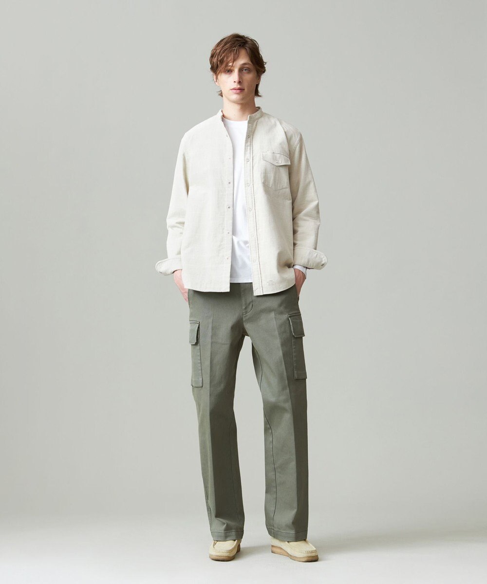 J.PRESS MEN コットンピケストレッチ カーゴパンツ 