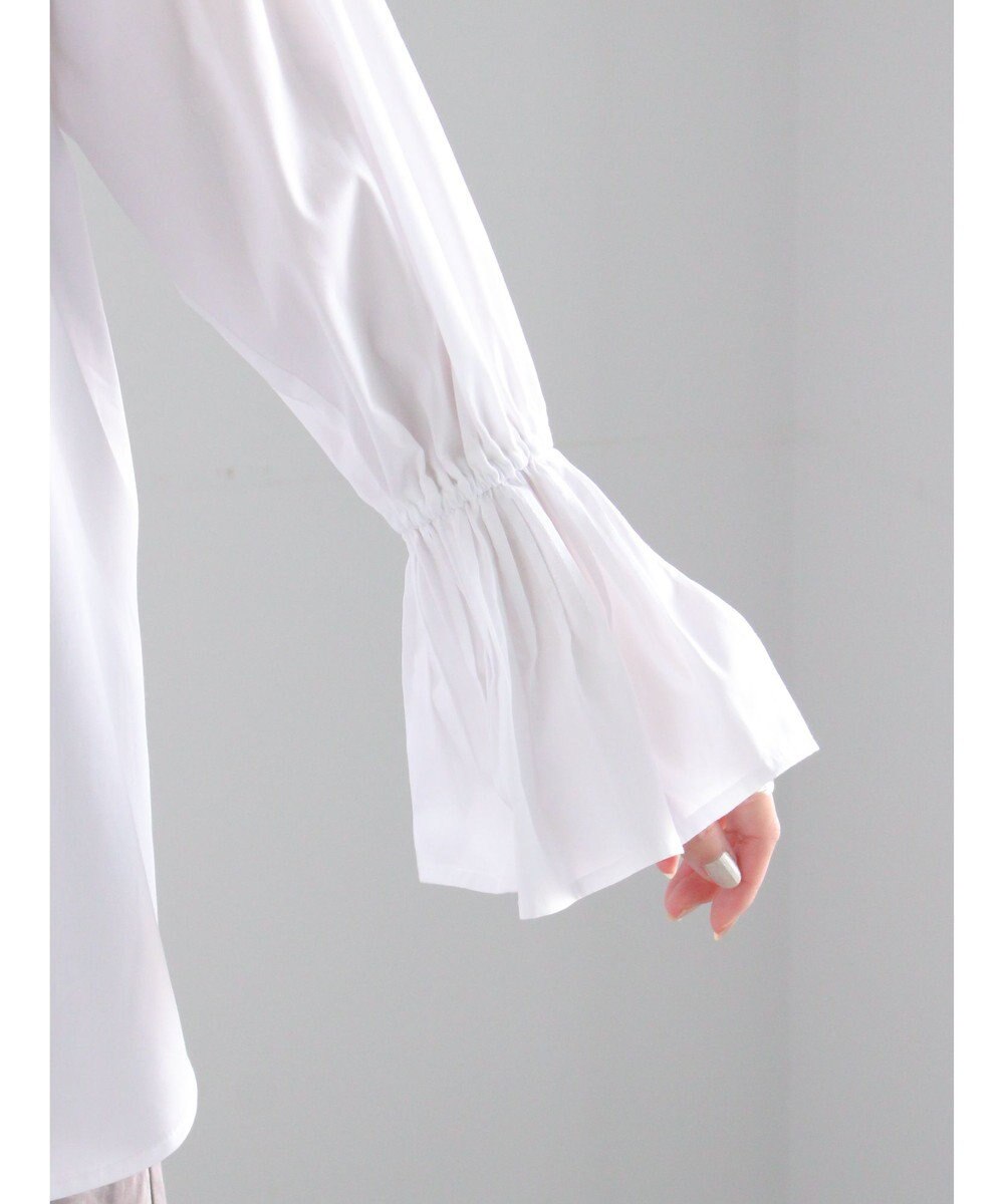 Te chichi ピンタックフレアカフスシャツ 