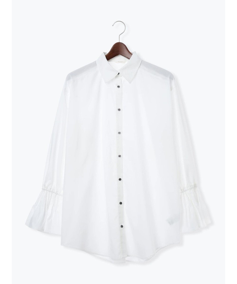 Te chichi ピンタックフレアカフスシャツ 