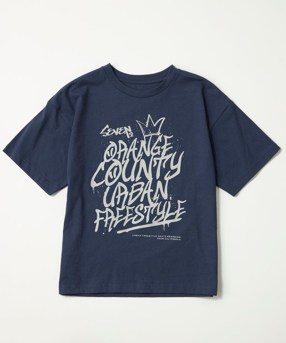 OP／FILA 【SEVEN2】グラフィティ風プリントTシャツ 