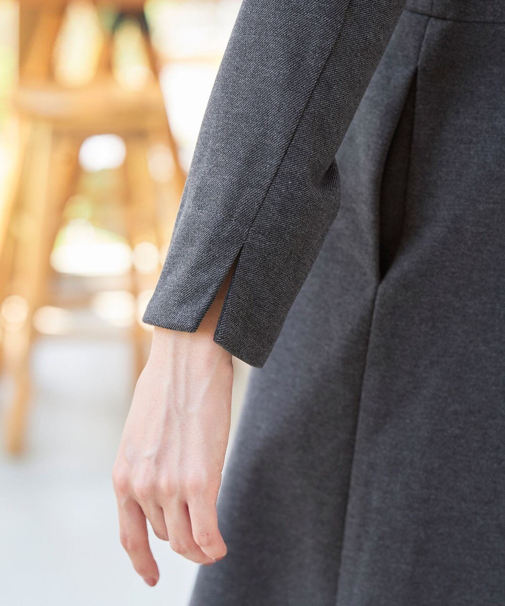 Tiaclasse ウール調フレアフードコート 