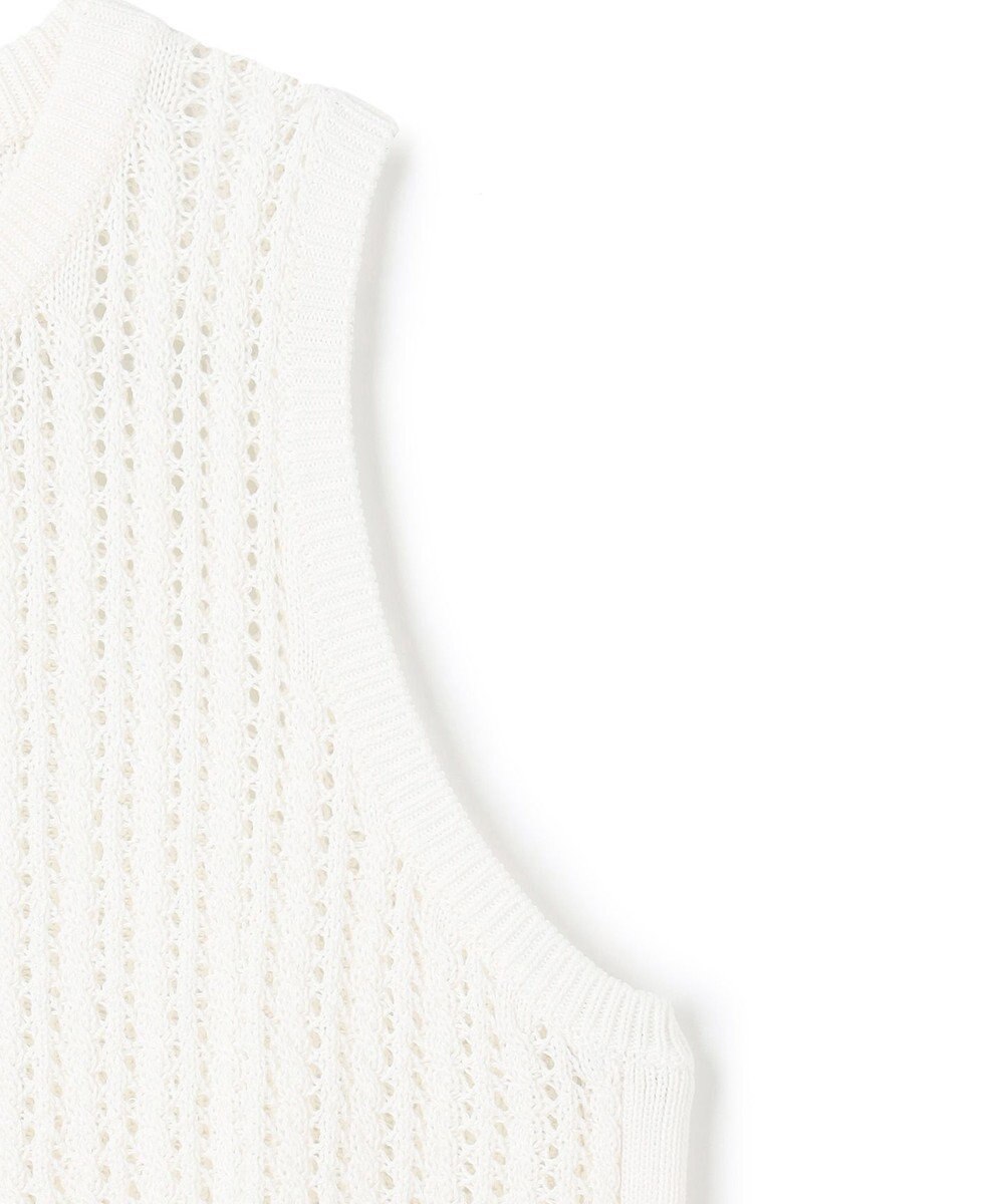 uncrave シースルーケーブルニット ノースリーブトップス 