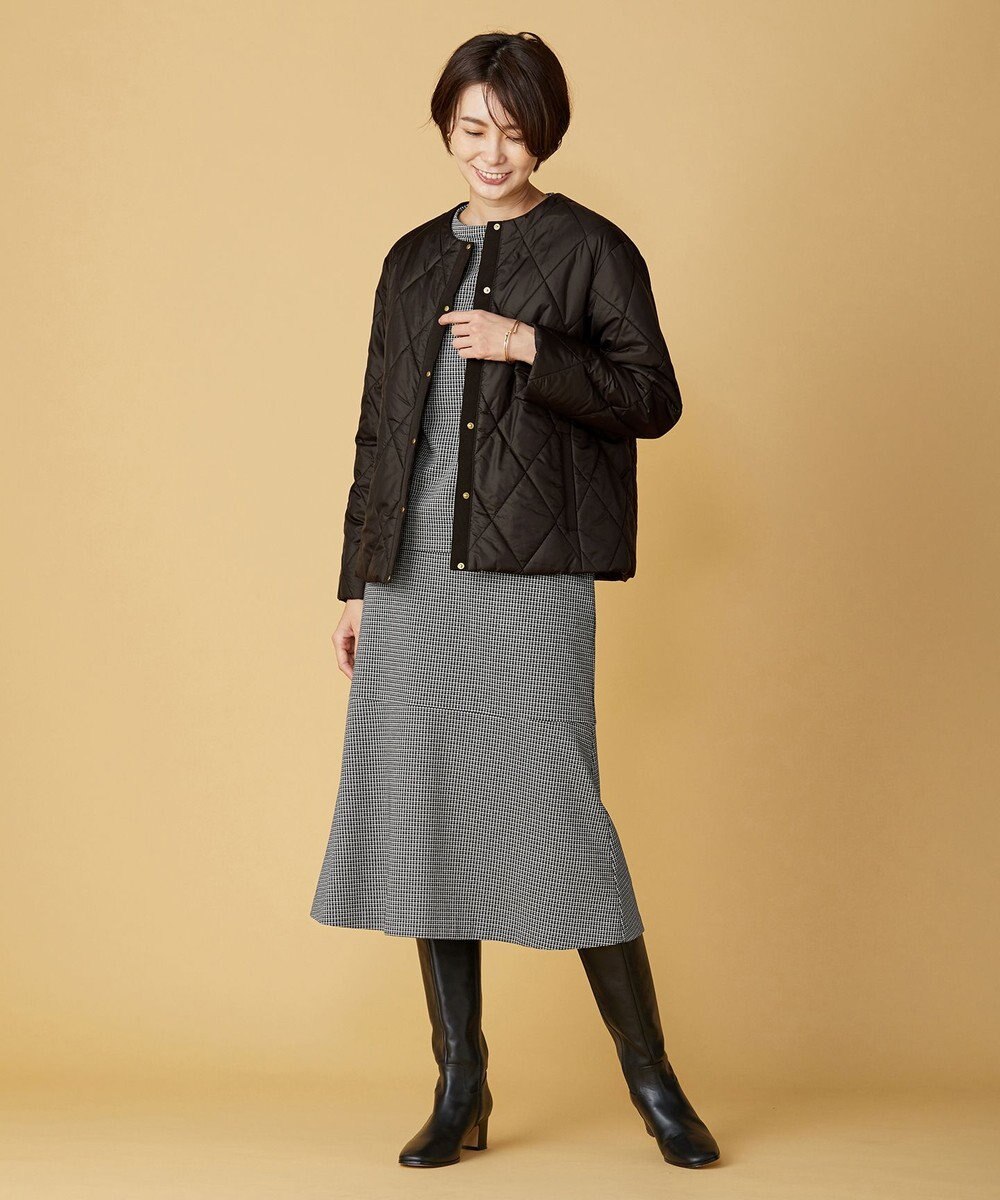 J.PRESS LADIES 高密度タフタ キルティング ショート コート 