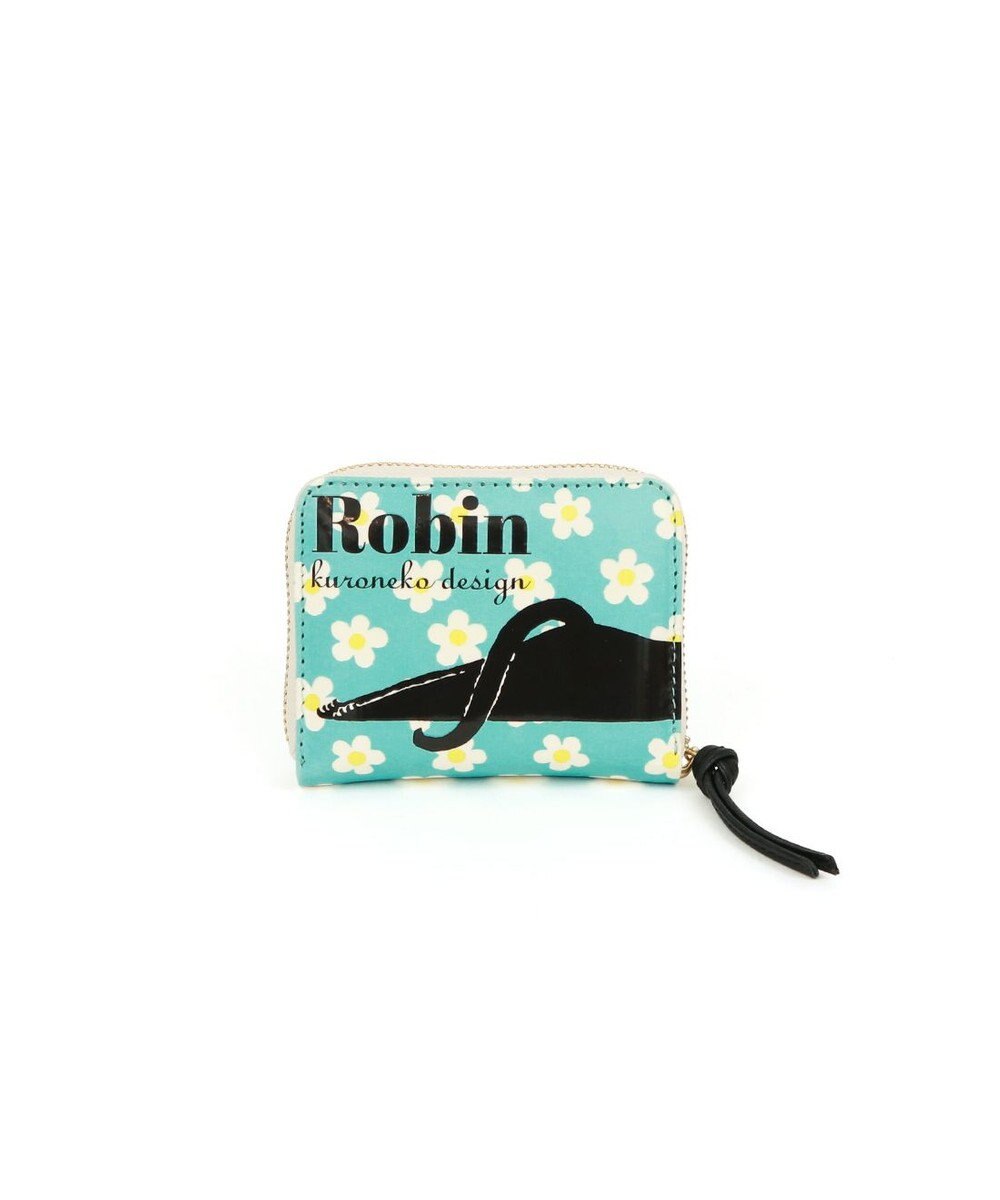 UNBILLION ペルケ perche×黒ねこ意匠 ROBIN / ジャバラカードウォレット 