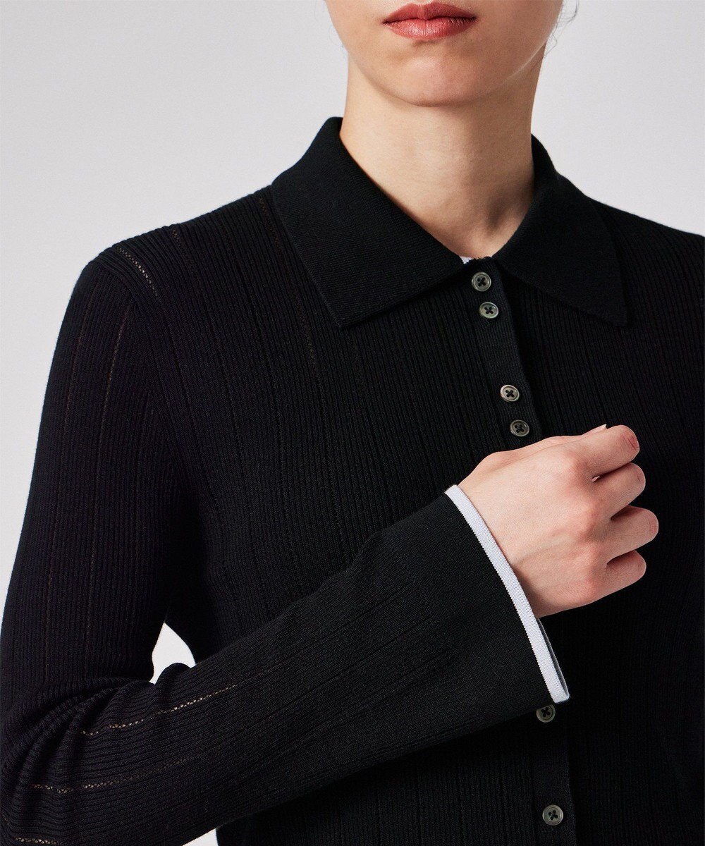 Paul Smith 【洗える】リブアイレット カーディガン 