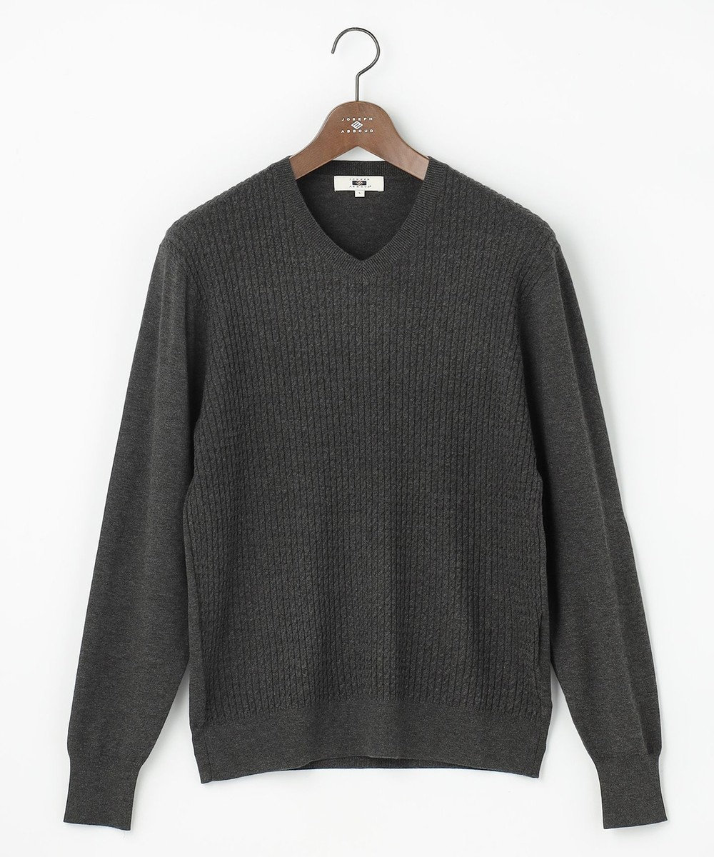 JOSEPH ABBOUD 【チクチクしない/ 3シーズン対応/サスティナブル】SNOWY Vネックセーター 