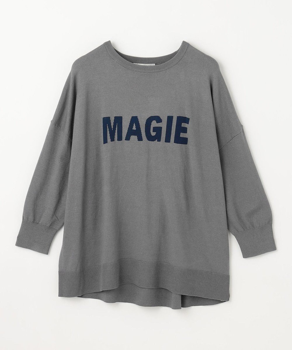 ANY L 【洗濯機可】インターシャロゴニット 