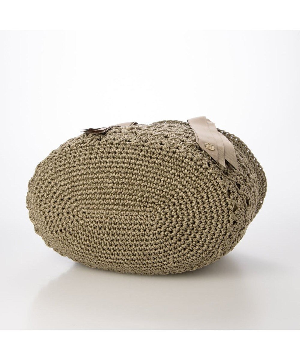 UNBILLION カシュカシュ cachecache / 下がりグログラン柄編みトート カゴバッグ 