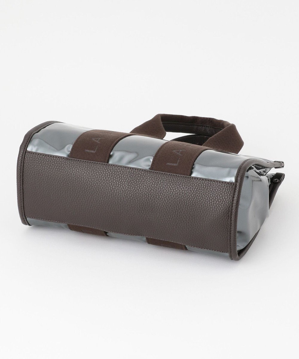 LA BAGAGERIE ソフトエナメル　ロゴテープ2WAYトートバッグ　Mサイズ 