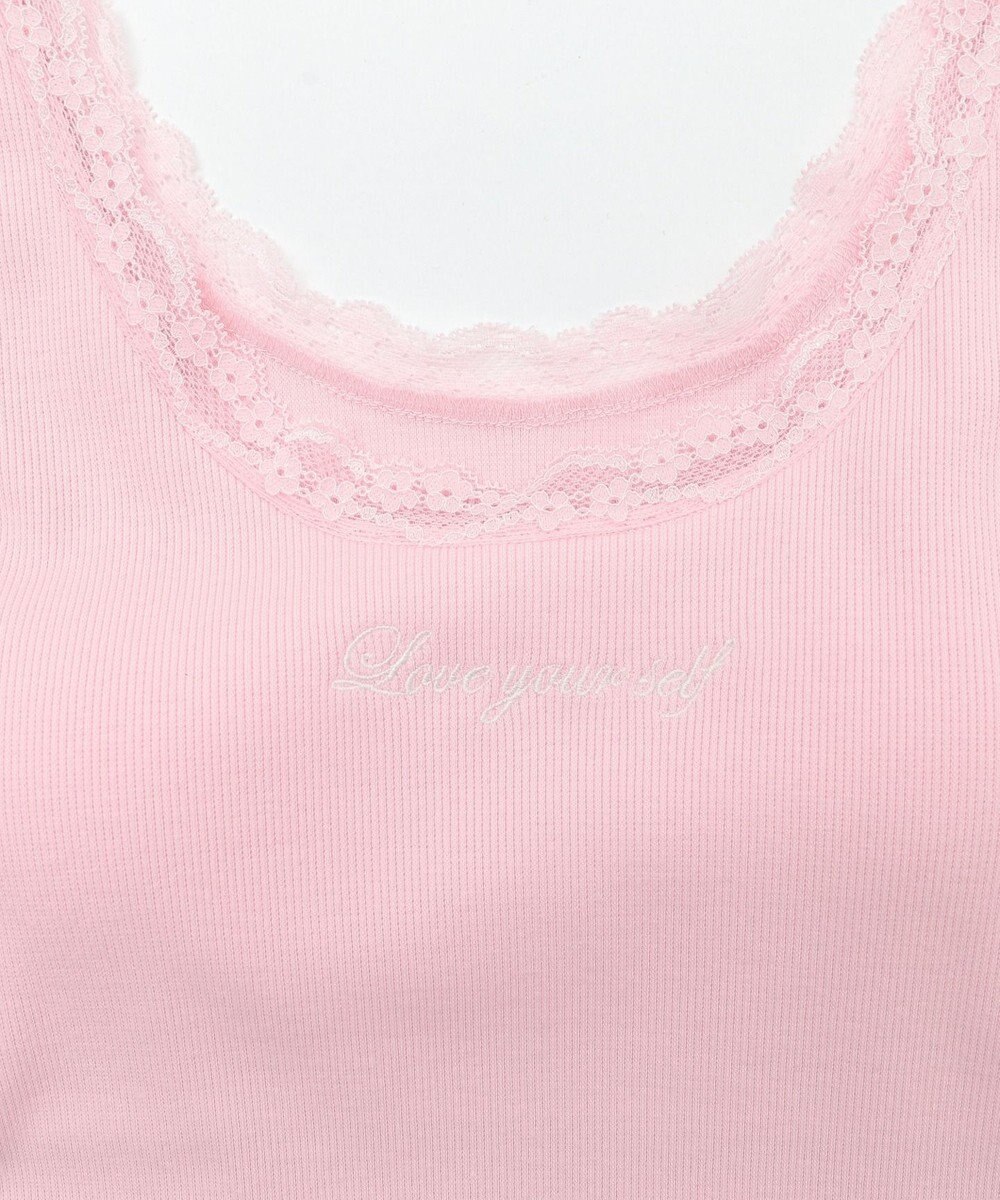 WEGO 【カップ付きインナー】カップインレースタンク 