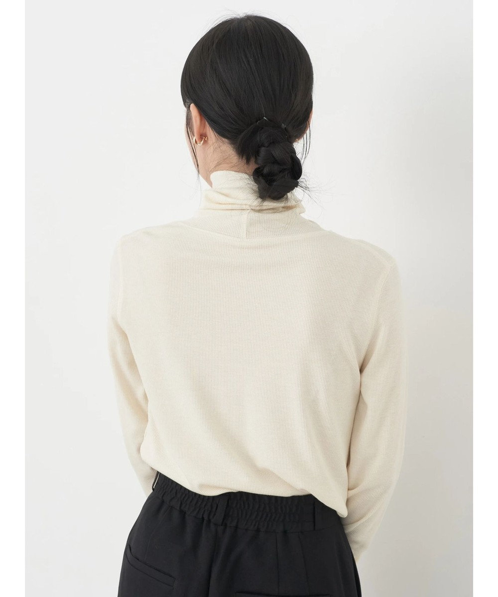 earth music&ecology ＴＲウールブレンドタートルネックプルオーバー 