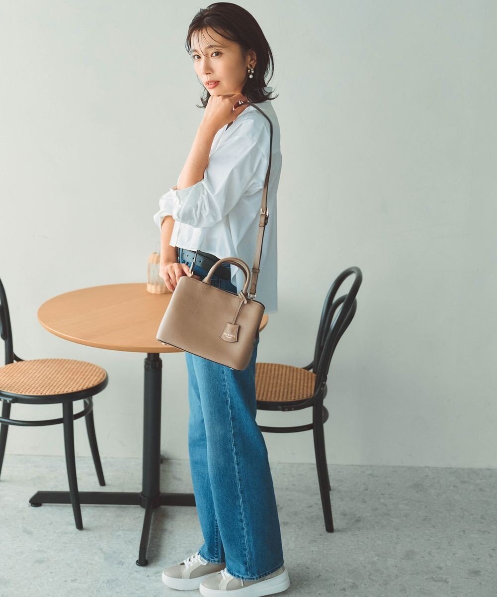 TOPKAPI 【TREASURE TOPKAPI】フロントステッチ レザーミニショルダーバッグ 