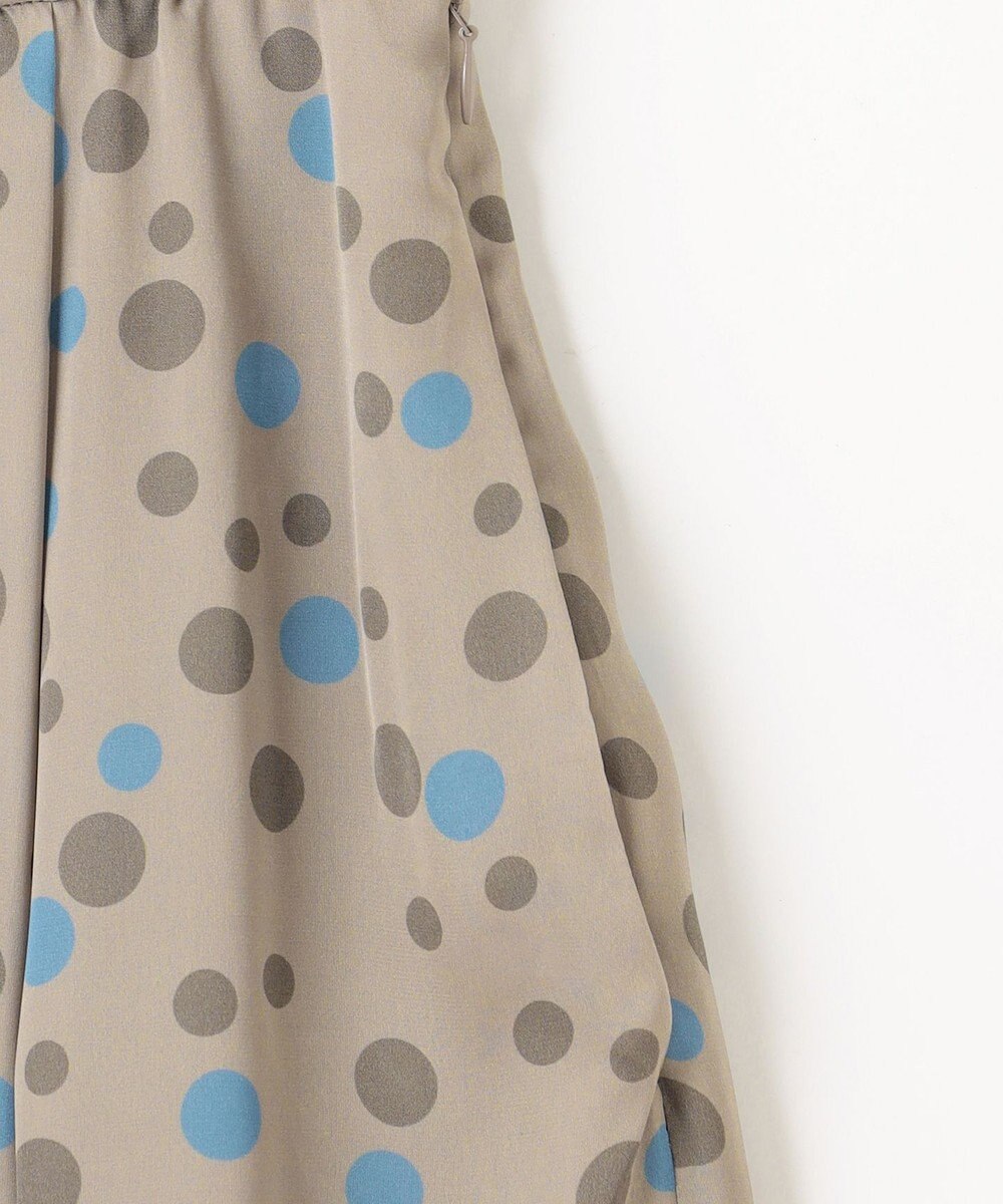 自由区 L マルチポルカドットプリント スカート 