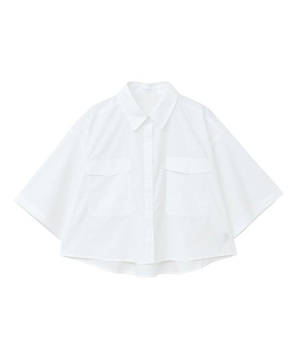 Green Parks ５分袖ショートシャツ Off White