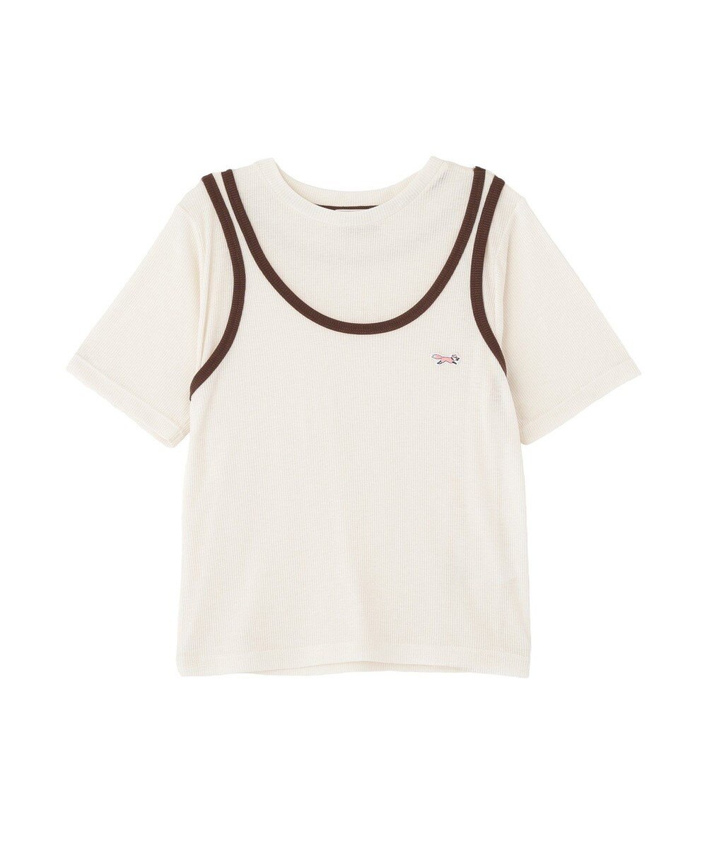 AMERICAN HOLIC 【PENNEY'S】配色タンクトップ+Tシャツ 