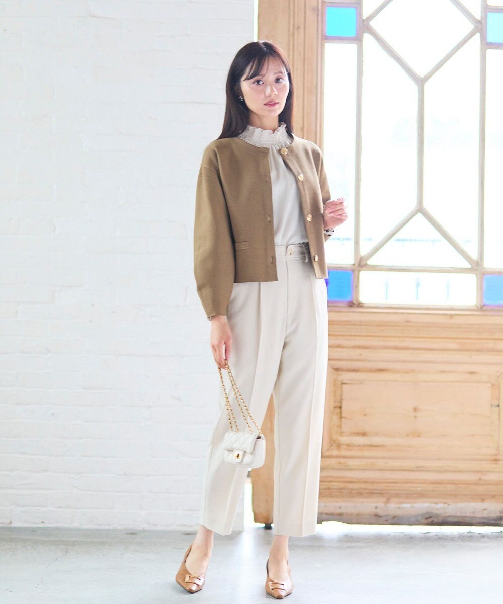 Feroux 【WEB一部店舗限定】スタンドネック ブラウス 