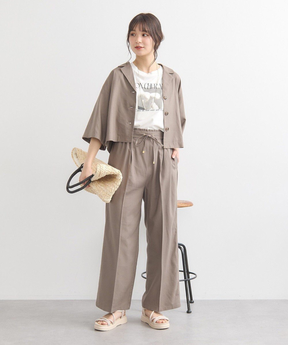 earth music&ecology 【接触冷感/UVカット】リラックスイージーパンツ 