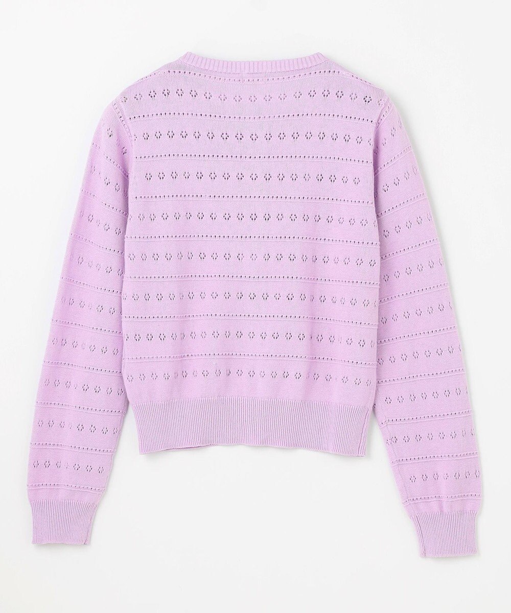 組曲 KIDS 【150-160㎝】フラワーアイレット カーディガン 