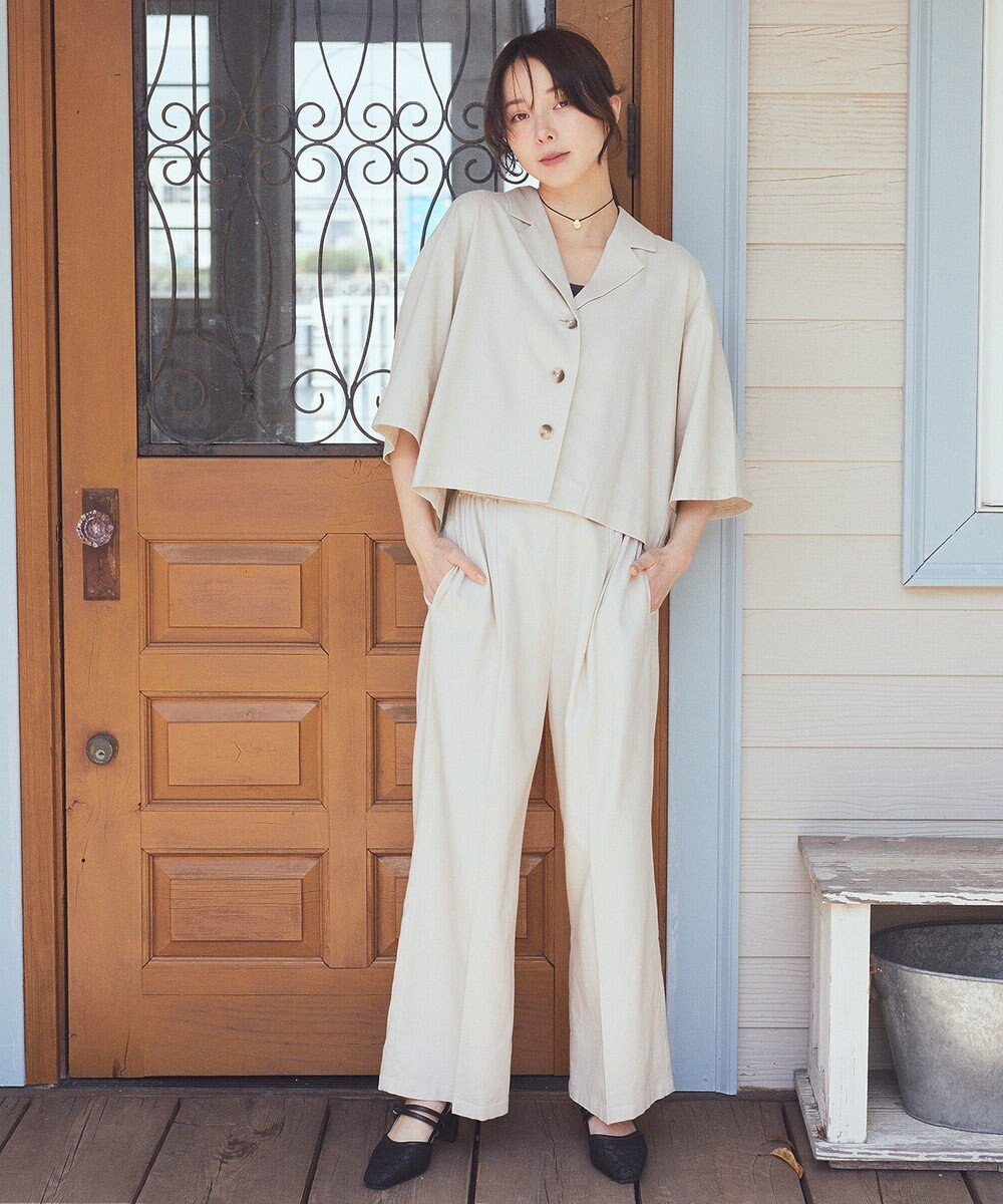 earth music&ecology 【接触冷感/UVカット】リラックスイージーパンツ 